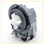 Насос сливной Hanyu для стиральной машины, 3 самореза, клеммы вперед раздельно, 9011172.