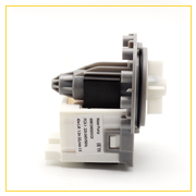 Насос сливной WATER PUMP для стиральной машины, 3 самореза, клеммы назад раздельно, 296003