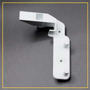 Кронштейн откидной панели Атлант нижний, левый 341410006201 (морозильной камеры)