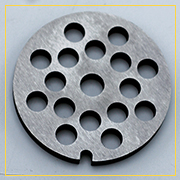 Решетка №3 крупная для мясорубки Bosch, Philips, Braun, Zelmer, Scarlett (D-54 паз. отв.7мм)