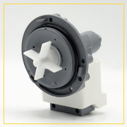 Насос сливной Hanyu для стиральной машины, 3 самореза, клеммы назад вместе, 9019499