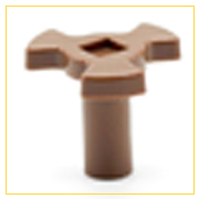 Коплер мотора тарелки (поддона) СВЧ высокий (H-28мм, T-5мм, D-34мм)