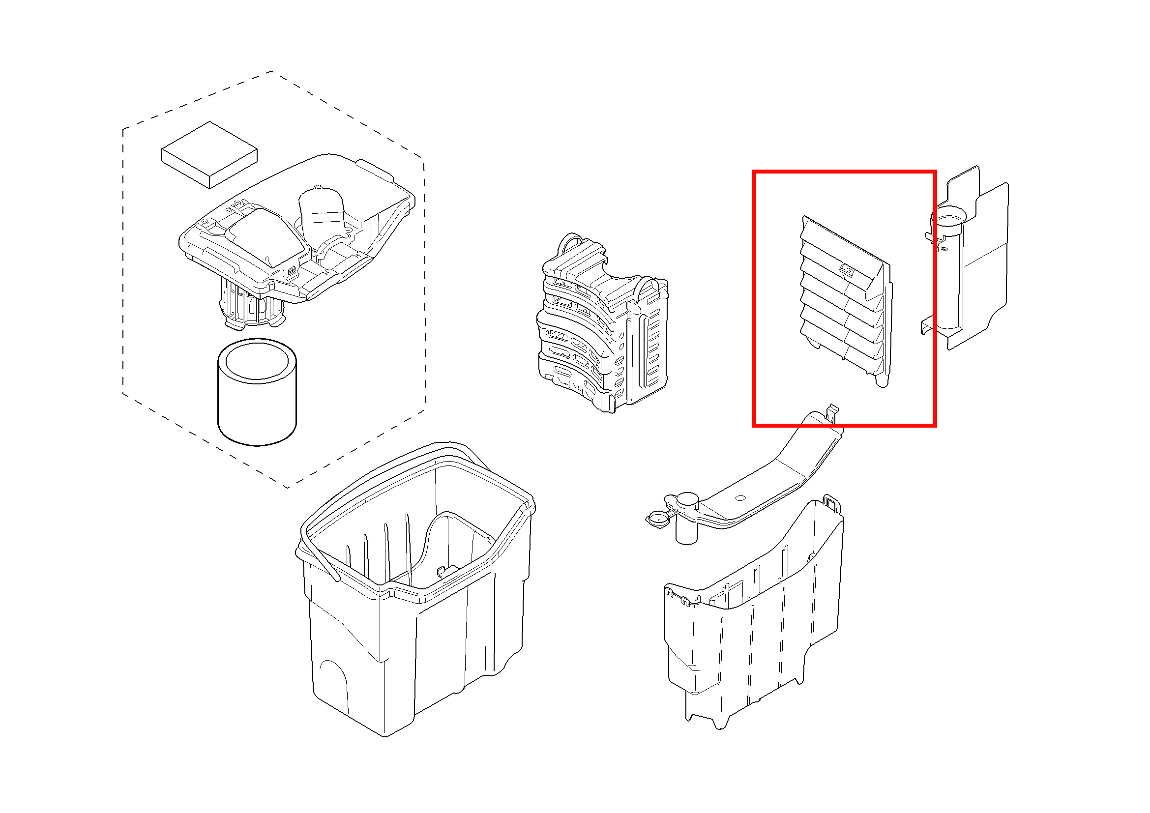 Решетка HEPA-фильтра для пылесоса Bosch 00797583, 12010458