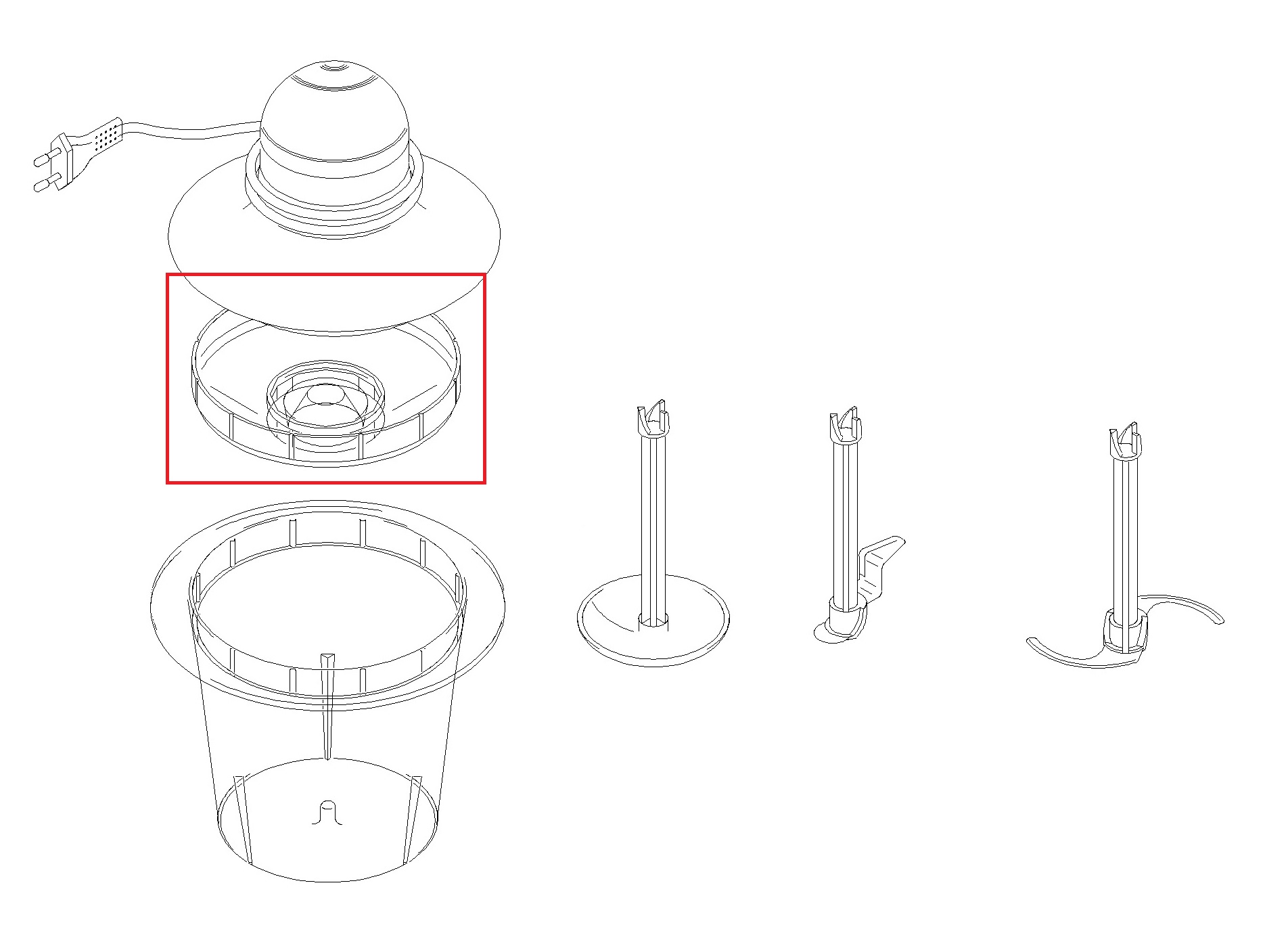 Крышка чаши блендера Bosch 00489317