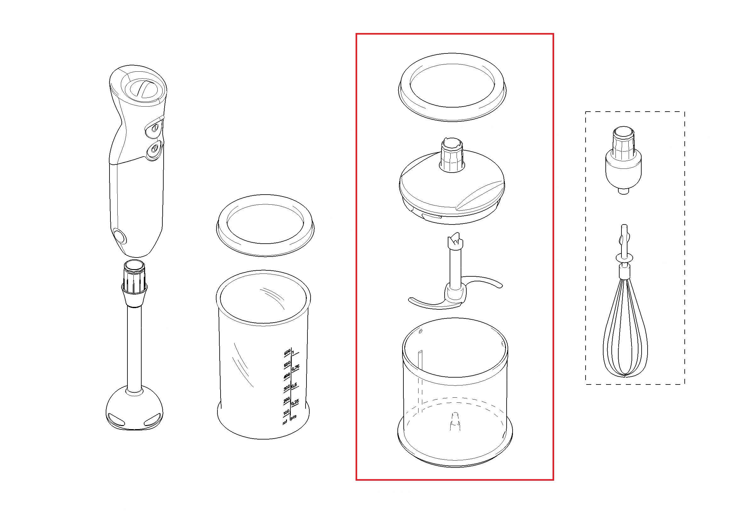 Насадка-измельчитель для блендера Bosch 00627214 (в сборе)