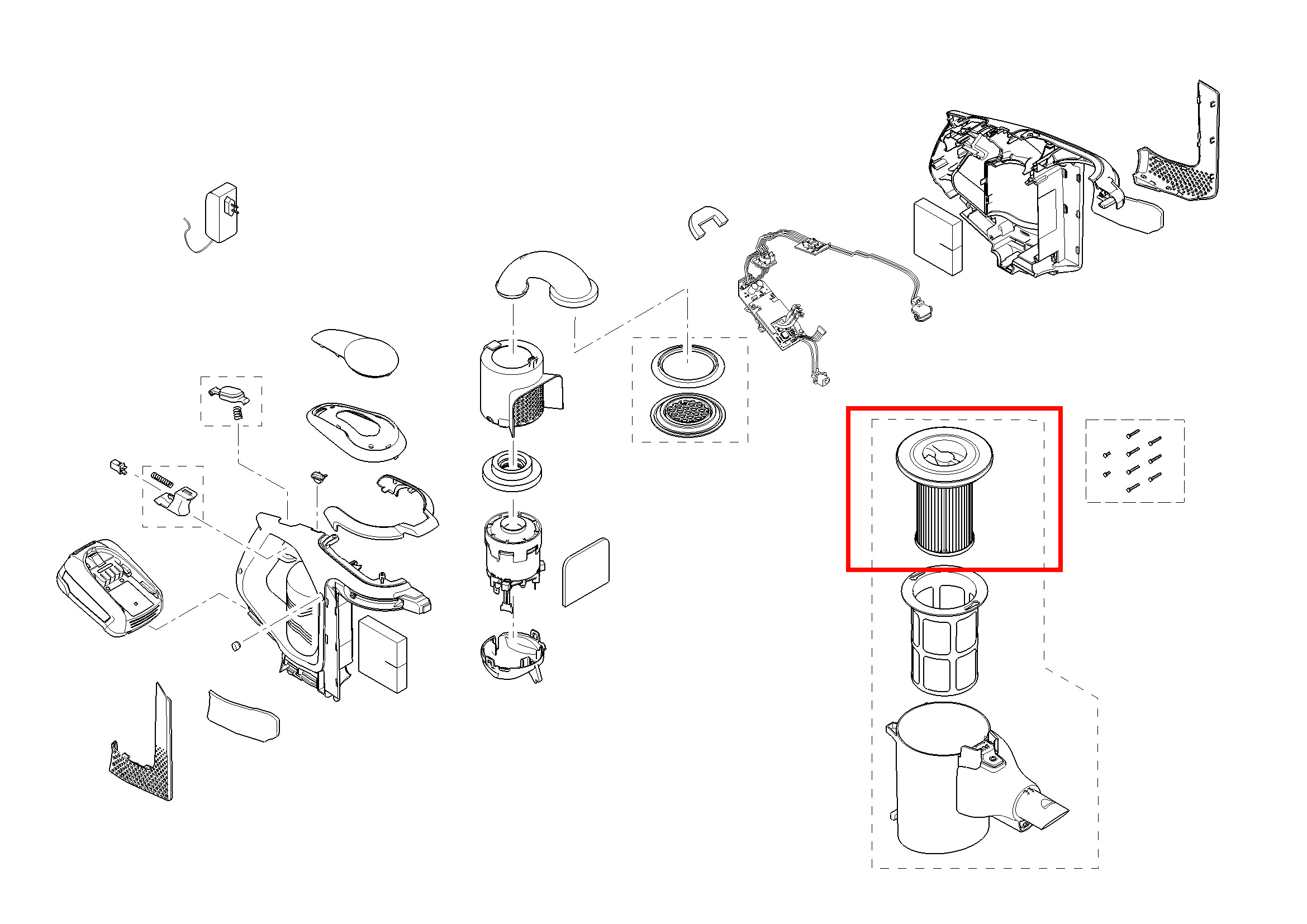 Фильтр-картридж для пылесоса Bosch 12023349