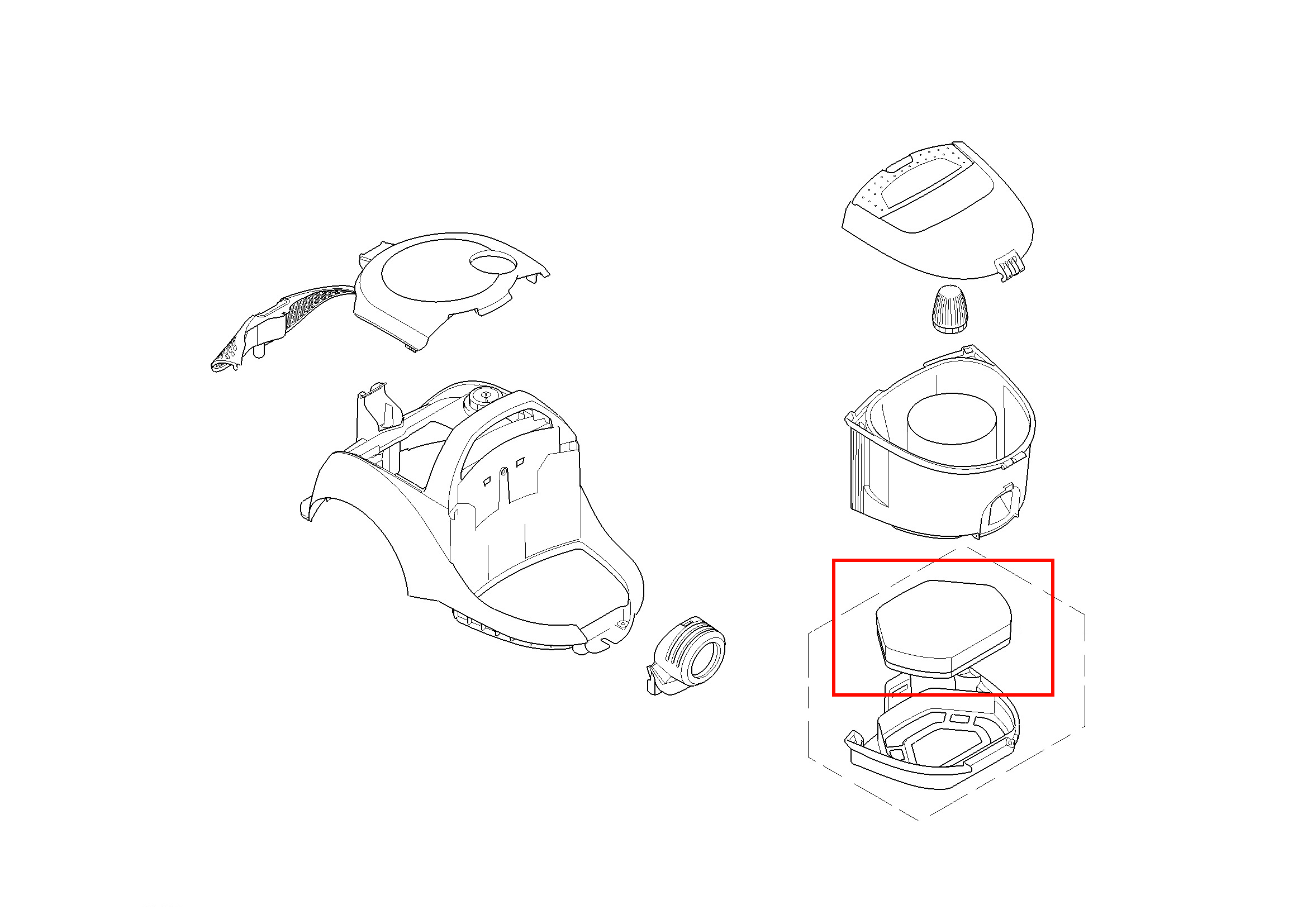 Воздушный фильтр для пылесоса Bosch 12012937