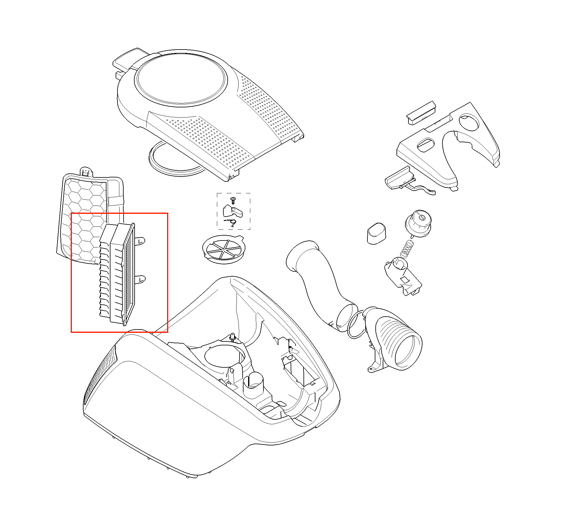HEPA-фильтр для пылесоса Bosch, Siemens 00577281, 00802781