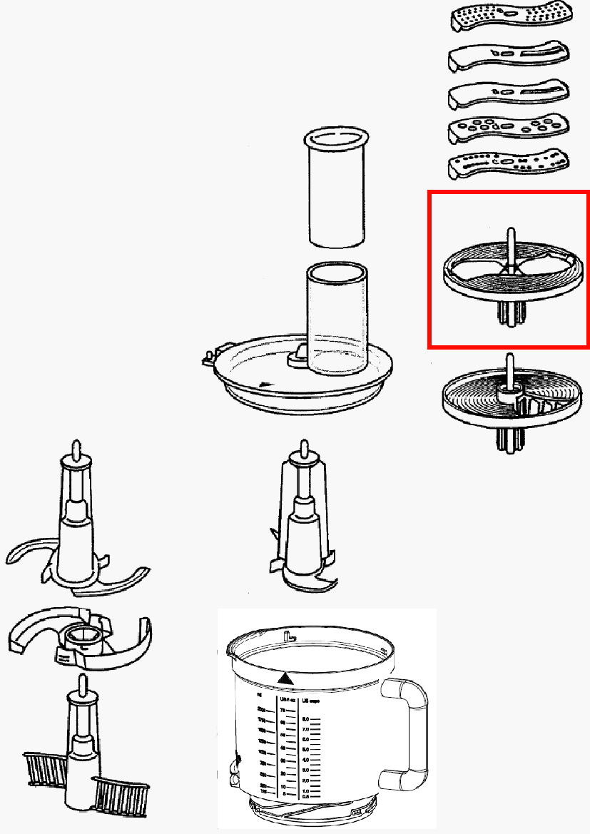 Держатель терок кухонного комбайна Braun BR67051145, 7051145, 3200633