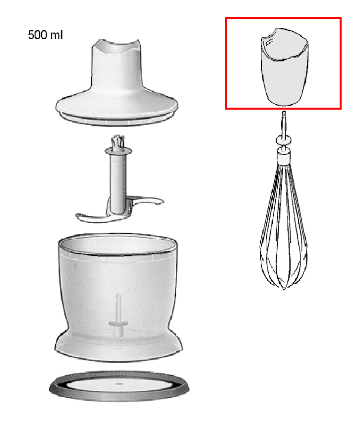 Редуктор венчика для блендера Braun 7322111294