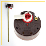 Термостат стержневой для водонагревателя 20А, 74-93°C, L-270 мм, с предохранителем, флажком, wth409un