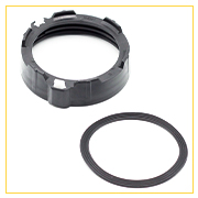 Гайка (зажимное кольцо) с прокладкой блендерной чаши для Braun 7322310464