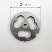 Решетка №4 колбасная для мясорубки BRAUN, BOSCH, VITEK, DAEWOO, KAMBROOK, ZELMER, KENWOOD, NOVIS (колбасная) (Д - 53,5).