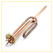 ТЭН для водонагревателя 1500W фланец MTS, Г-образный, длинные контакты, медь, 816616, 3401259