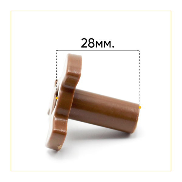 Коплер мотора тарелки (поддона) СВЧ высокий (H-28мм, T-5мм, D-34мм)