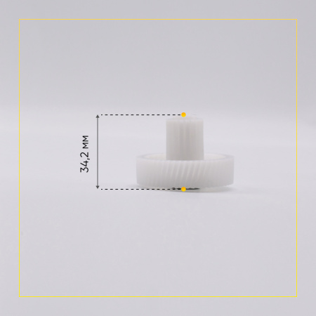 Шестерня с металлической вставкой Д-46/18мм, зубья 54/16шт. (косой/прямой)