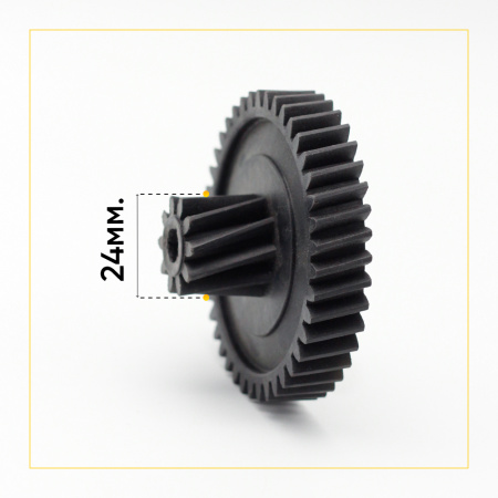 Шестерня для мясорубки Philips HR2708-14 средняя, Д-76/25мм, Зуб - 41/10шт (Косой/косой)