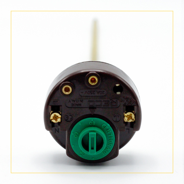 Термостат стержневой для водонагревателя 20А, 80 °С, L-275 мм, с предохранителем, wth408un