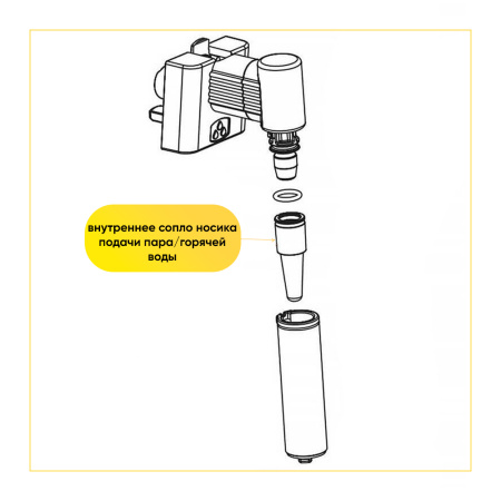 Сопло капучинатора для кофемашины De'Longhi 5332169300