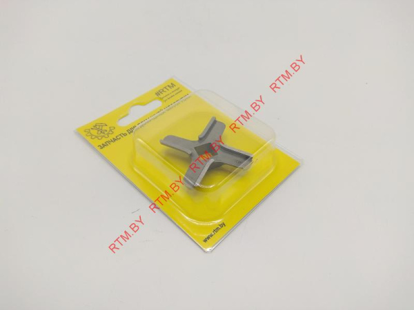 Нож для мясорубки BRAUN, BOSCH, ZELMER (квадрат 9 мм, под решетку 54мм)