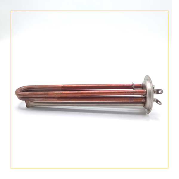 ТЭН для водонагревателя 2000 W, фланец 64 мм Thermex, под анод М4, контакты под винты, медь+ нерж.