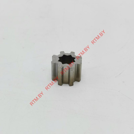 Шестеренка металлическая для мясорубки ПОМОЩНИЦА (Д-19,5/9,5мм, зуб-8шт, кв. 8мм)