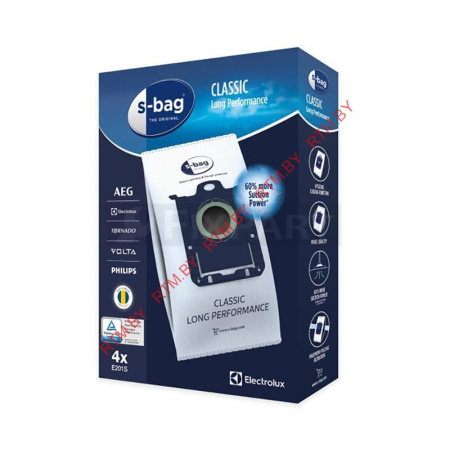 Комплект одноразовых пылесборников (мешков) для пылесоса Philips, S-bag 9001684589 (4 шт.)