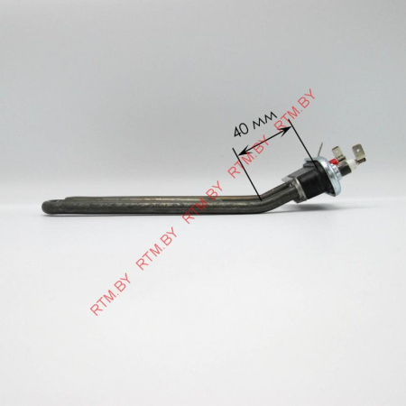 Тэн для стиральной машины Indesit, Ariston, Whirlpool 1800W, L-200 мм, изогнутый, с отверстием, htr005id