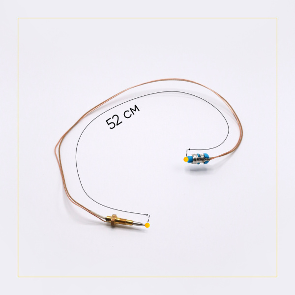 Термопара для плиты Beko 230100032, Bosch 00416742 L-520 мм