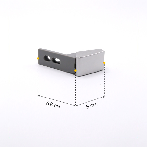 Ремонтный комплект для ручек холодильника Liebherr 959017800 (серебро, 2 петли) 