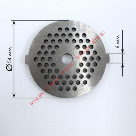 Решетка №1 паштетная к мясорубкам: PANASONIC, OPTIMA, VERLIONY, VIMAR, HILTON, SCARLETT, VITEK, ALPINA, UNIT, DAEWOO, VINIS, ATL