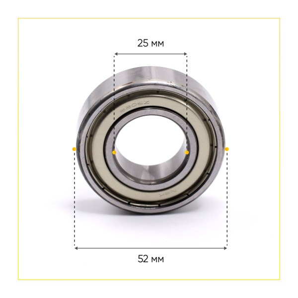 6205 zz NSK подшипник для стиральной машины (25x52x15 мм)