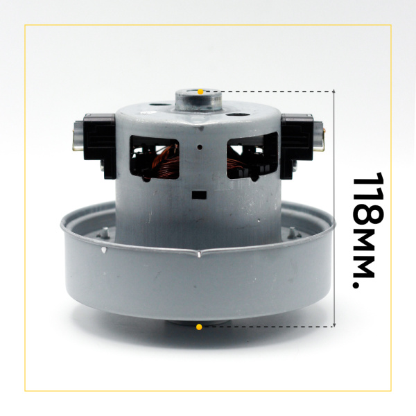 Двигатель для пылесоса 1800 Вт, H-117 мм, D-135 мм, с юбкой