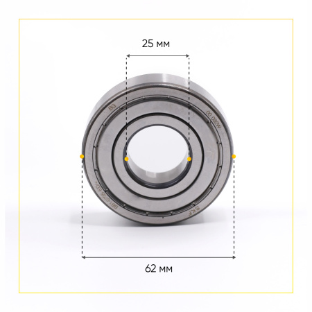 6305 zz SKF подшипник для стиральной машины (25x62x17 мм)