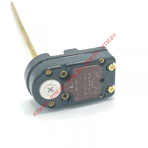 Термостат стержневой для водонагревателя Ariston 16А, 40-65°С, L-260 мм, (с предохранителем)