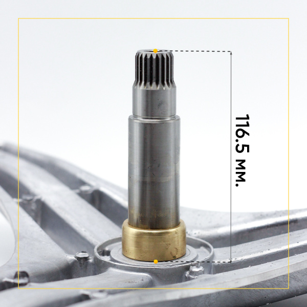 Крестовина барабана для стиральной машины LG 4434ER1008A/B 4434ER1005D (EBI723) (6305/6306, вал 116,5мм), прямой привод(под болт)