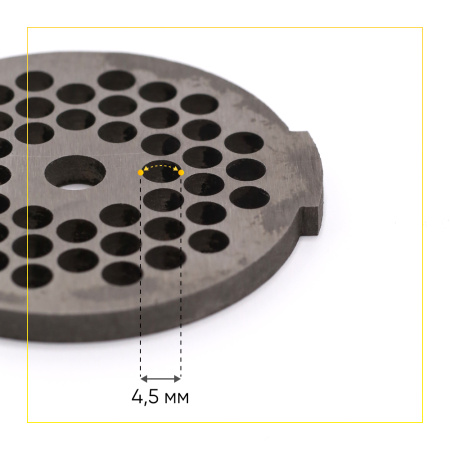 Решетка №2 основная для мясорубки MOULINEX, TEFAL, DAEWOO, ЛАДОМИР М 49 (вн. Д- 7мм)
