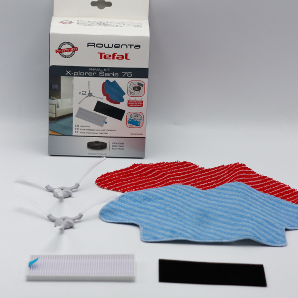 Набор из 2 боковых щёточек, 2 тряпочек и 2 фильтров Tefal ZR762000