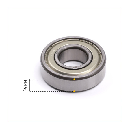 6204 zz NSK подшипник для стиральной машины (20x47x14 мм)