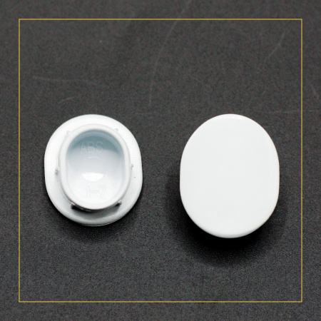 Заглушка ручки холодильного шкафа Атлант 410623306300, белая