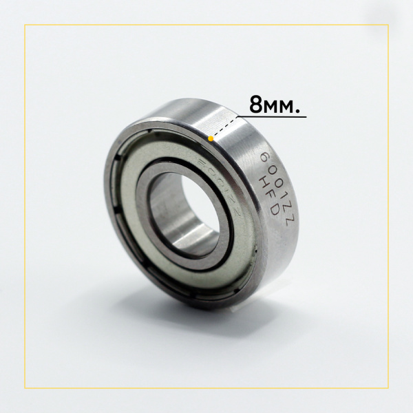 6001 zz HFD подшипник для стиральной машины (12x28x8 мм)