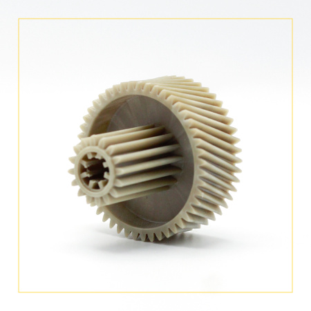 Шестерня c металлической вставкой для мясорубок Vitek / Dex / Panasonic, Д-52/22мм, зуб-47/16шт. (Косой/прямой)