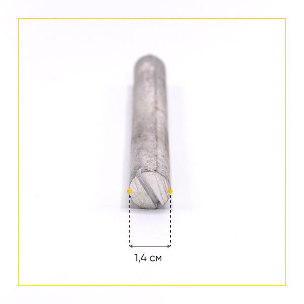 Анод магниевый для бойлера D-14 мм L-140 мм, шток M4x21