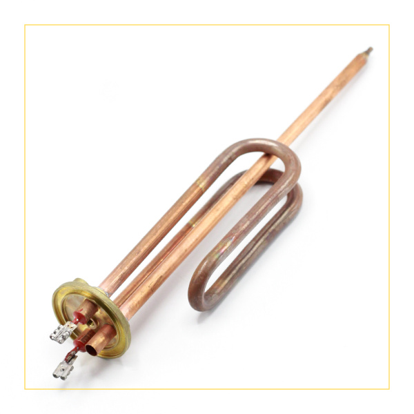 ТЭН для водонагревателя 1500W фланец MTS, Г-образный, длинные контакты, медь, 816616, 3401259