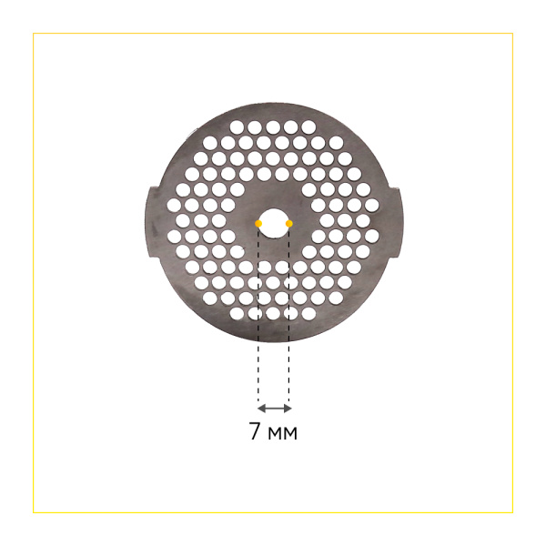 Решетка №1 паштетная к мясорубкам Moulinex (D-54 паз. отв.2,5 мм, с ушками)