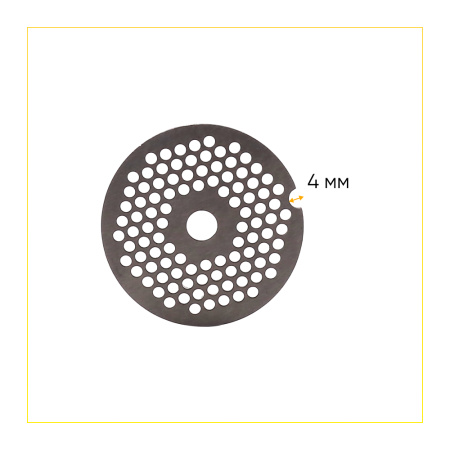 решетка №1 паштетная для мясорубки ручной, Аксион, Бриз, Гамма, Дива, Помощница, Ротор, Ратеп, Умелица, Фея, Хозяюшка(диаметр 54
