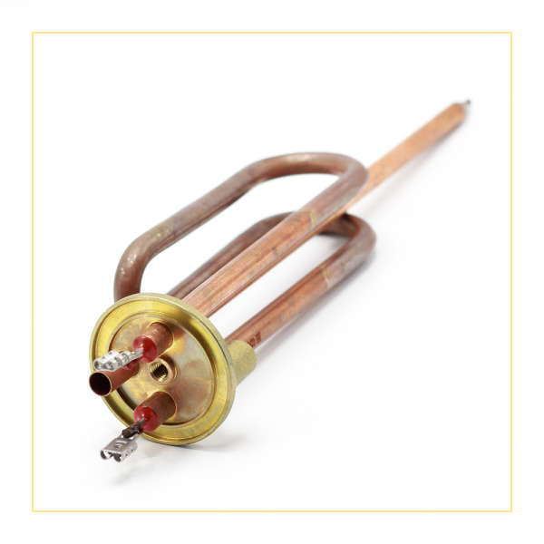 ТЭН для водонагревателя 1500W фланец MTS, Г-образный, длинные контакты, медь, 816616, 3401259