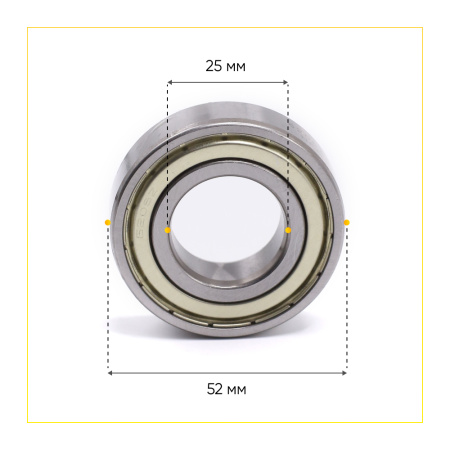 6205 zz HFD подшипник для стиральной машины (25x52x15 мм)