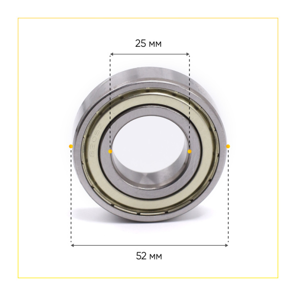 6205 zz HFD подшипник для стиральной машины (25x52x15 мм)