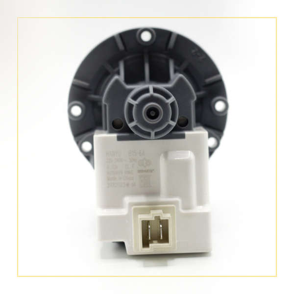 Насос сливной Hanyu для стиральной машины, 3 самореза, клеммы назад вместе, 9019499